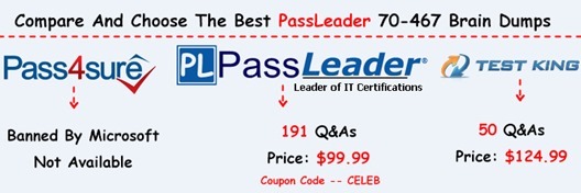 PassLeader 70-467 Brain Dumps[33]