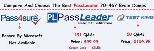 PassLeader 70-467 Brain Dumps[41]